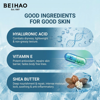 Lotion corporelle hydratante et nourrissante BEIHAO à la vitamine E, glycérine, acide hyaluronique et beurre de karité pour une peau soyeuse et lisse
