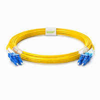 Câble de brassage fibre optique LC LC haute performance OS2 monomode duplex 9/125m SMF LSZH 1G/10G SFP+ pour utilisation FTTH/FTTB, garantie 2 ans