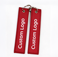 Porte-clés publicitaires en polyester imprimé avec logo personnalisé, porte-clés de voiture promotionnels et anneaux porte-clés en gros