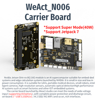 Carte mère Weact N006 pour Nvidia Jetson Orin Nx 8g/16g, carte mère pour plateforme de calcul IA embarquée pour robot UAV