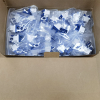 CAT6A CAT6 UTP RJ45 Keystone Jack Tanpa Alat Tipe Putar 8P8C Modul Jaringan RJ45 Keystone Jack 8P8C UTP Modul Jaringan