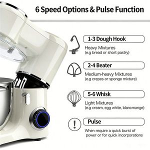 Nouveautés : <span class=keywords><strong>Robot</strong></span> pâtissier électrique 1500W, mélangeur alimentaire 6 vitesses, bol de 10L pour la cuisine domestique et la boulangerie - Product Image 4