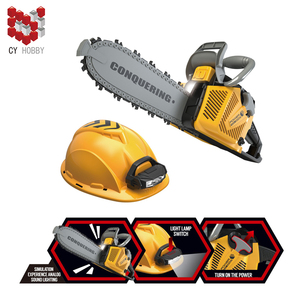 Ensemble d'<span class=keywords><strong>outils</strong></span> électriques en plastique <span class=keywords><strong>pour</strong></span> enfants, jouet tronçonneuse, casque de tronçonneuse, jouet tronçonneuse <span class=keywords><strong>pour</strong></span> enfants - Product Image 4