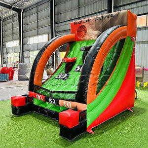 Basket-ball gonflable en PVC pour enfants et adultes, cibles de football, jeu de fléchettes de style château à vendre - Product Image 3