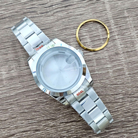 Boîtier de montre de plongée en acier inoxydable 316l de haute précision de 40 mm, étanche, mouvement 8215, bracelet et boîtier de montre modifiés