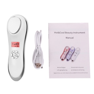 Instrumento de Belleza Facial Multifunción, Masajeador Facial con Iontoforesis Fría y Caliente - Product Image 6
