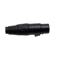 Connecteur XLR femelle en métal, 3 broches, pour microphone audio vidéo, connecteur de câble XLR 3 broches, femelle 3 broches