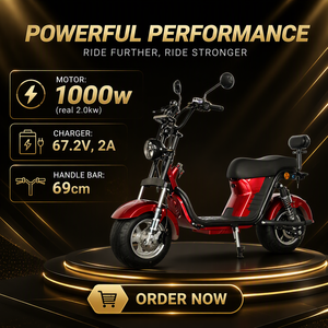 Scooter électrique Citycoco 1000w 2000w, <span class=keywords><strong>moto</strong></span> électrique, scooter électrique à 2 roues, longueur du guidon 69 cm, <span class=keywords><strong>moto</strong></span> - Product Image 1