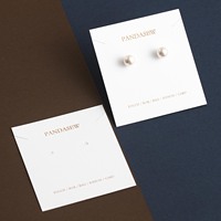 PandaSew Cartes Présentoir d'Emballage Bijoux Personnalisées pour Colliers Boucles d'Oreilles en Papier 400gsm Tendance