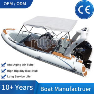 Bote Inflable de Pesca de Fibra de Vidrio, Color Blanco, de Lujo, con Motor, para 8 Personas, Modelo China 19 Stable PVC - Product Image 3