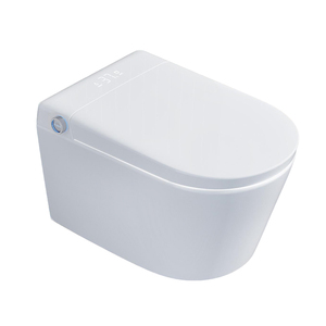 Inodoro Inteligente Moderno de Pared, de Una Pieza, con Taza Alargada, Tapa de Cierre Suave, Control Remoto, Asiento Calefactado, Secado por Aire, Automático - Product Image 1