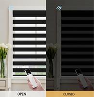 Persiana Enrollable Motorizada Inteligente, Tela Blanca que Filtra la Luz, Protección UV, Ecológica, Montaje Superior, Control Remoto por Aplicación, para Dormitorio y Cocina