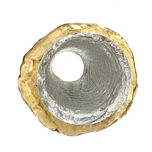 ISODEC A2G Conducto flexible aislado Hojas de papel de aluminio Recubiertas Poliéster Plata Ventilación industrial Piezas HVAC Conductos de aire - Product Image 2
