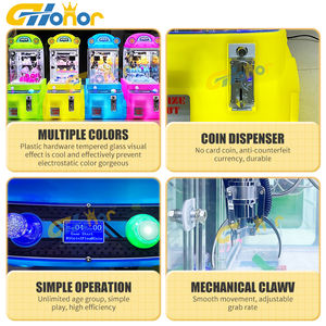 Bunte <span class=keywords><strong>Mini</strong></span>-Puppen klauen maschine Neuestes Design Münz betriebene Wohlfahrts spiel konsole Kleine Kran klauen maschine - Product Image 5