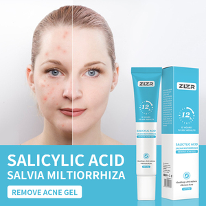 Crème anti-acné à l'acide salicylique ZLZR 20g, extrait d'herbes, élimine les boutons, apaise les rougeurs, éclaircissante, pour tous types de peau, femmes adultes, jour - Product Image 3