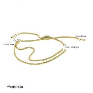Pulsera de Moda para Mujer, Chapada en Oro de 18k, de Latón Liso con Burbujas, Combinación DIY, con <span class=keywords><strong>Accesorios</strong></span> de 26 Letras Inglesas - Product Image 6