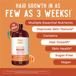 Formula Premium di Multivitaminici Liquidi per la Crescita dei Capelli con Biotina per Donne - Product Image 3