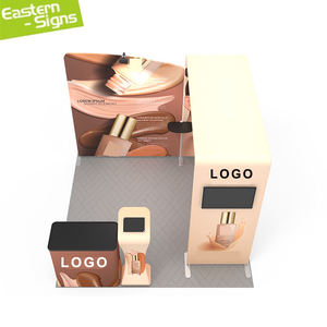 Stand <span class=keywords><strong>de</strong></span> Exhibición Portátil <span class=keywords><strong>de</strong></span> <span class=keywords><strong>Aluminio</strong></span> 10x10 <span class=keywords><strong>para</strong></span> Sublimación, Plegable, Recto, <span class=keywords><strong>para</strong></span> Ferias Comerciales, con <span class=keywords><strong>Estantes</strong></span> - Product Image 2