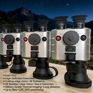 Jumelles numériques infrarouges jour et nuit portables pour l'observation des cibles, avec vision nocturne thermique 5x - Product Image 5
