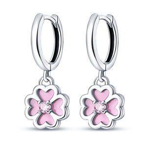 <span class=keywords><strong>Pendientes</strong></span> de Plata 925 con Circonitas en Forma de Corazón y Mariposa, Elegantes y de Alta Gama, para Mujer, Aptos para Ventas Transfronterizas en Europa - Product Image 3