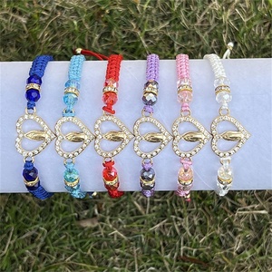 Pulseras hechas a mano de la Virgen María, para hombres y mujeres, para rezar, con forma de corazón - Product Image 4
