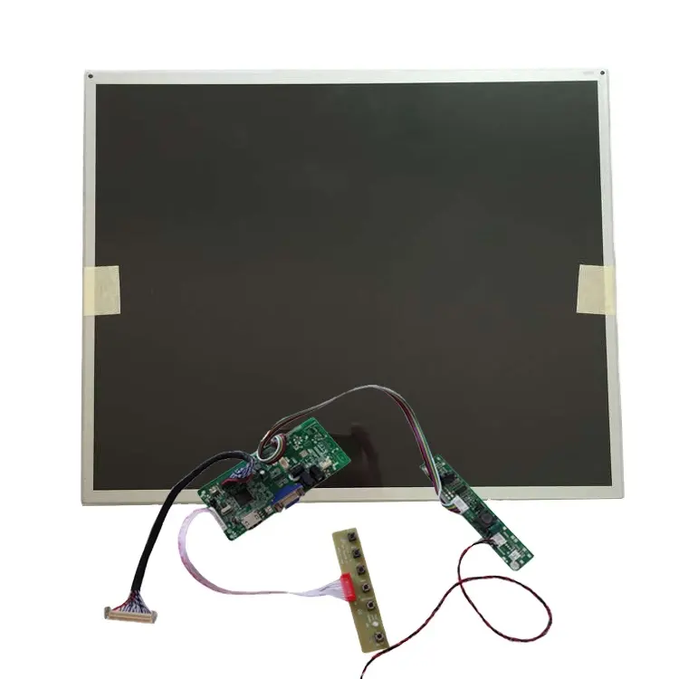 Écran LCD encastré 12 "/10.4"/15 "/17"/19 "/21.5", 10 pièces, panneau de pilote ou de lecteur AD, sans boîtier
