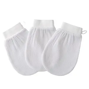 120d Baby Blauwe Douche Handschoen Bad Scrub Handschoen Handdoek Koreaanse Exfoliërende Badwant