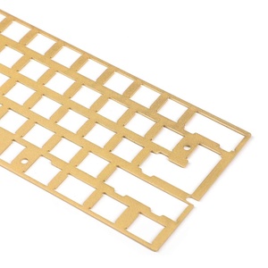 Teclado mecánico <span class=keywords><strong>Universal</strong></span> personalizado, placa de posicionamiento de chorro de arena de latón 60%, 60% - Product Image 6