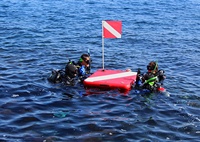Drapeau de plongée flottant, bouée gonflable, bouée de plongée sous-marine, bouée promotionnelle