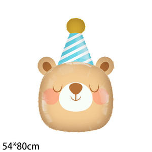 Nuovi Palloncini a Tema Foresta Cartoon per Decorazioni Festa, Globos in Foil a Forma di Testa di Animale Leone Tigre Giraffa per Compleanno - Product Image 5