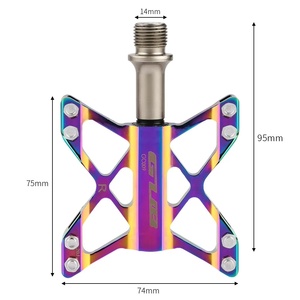 GUB Pédale de vélo Rainbow 3 roulements Pédale de vélo 9/16 MTB Mountain <span class=keywords><strong>Alu</strong></span> Mtb Road X Ultra léger Pédale GC-009 - Product Image 3