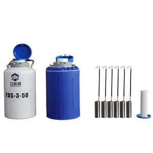 Thermos à azote liquide Yds 3L Réservoir d'insémination Bouteille de gaz 3 litres Cryocan Dewars à azote liquide
