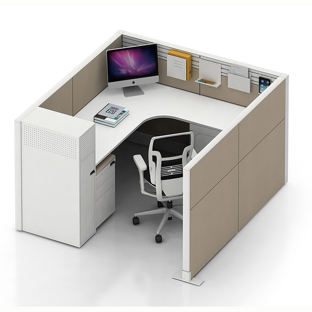 2026 Hot Sale Good Price Open Modular Office Cubicle Workstation Laptop Desk Set Green Material