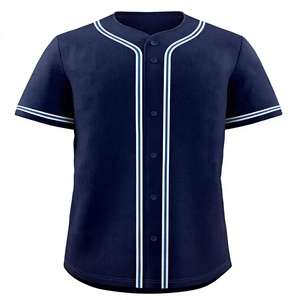 Camiseta de Béisbol Unisex con Bloques de Color, Manga Corta, Cierre de Botones, Transpirable, de Secado Rápido, Tallas Grandes, Ropa Deportiva de Poliéster para Adultos - Product Image 5