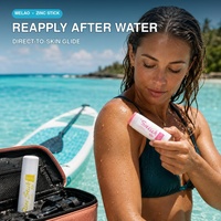 Stick solaire teinté SPF 50 minéral bio hydratant pour le visage, résistant à l'eau, format voyage, protection UV, marque privée