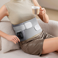 COSMO Smart USB Wiederaufladbarer Elektrischer Heizkompresse-Lendenmassagegürtel mit Vibration und 0,5-Stunden-Timer