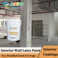 Peinture murale intérieure au latex Limeijia de qualité supérieure, écologique, inodore, haute couvrance pour chambre d'hôtes et bureau – Vente directe en gros