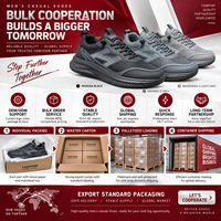 Baskets basses à semelle épaisse et robuste, tige en maille respirante, à lacets, antidérapantes, chaussures de marche décontractées pour hommes