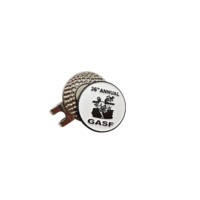 Outil de réparation de divots en métal personnalisé avec logo, marqueur de balle de golf et clip pour chapeau de golf, avec étui – Vente chaude en usine