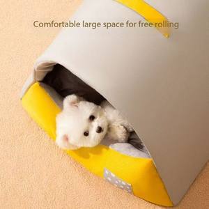 ที่นอนสัตว์เลี้ยงแบบพกพาที่สามารถถอดออกได้บ้านสำหรับฤดูหนาวที่อบอุ่นในบ้านสำหรับสัตว์เลี้ยงตะกร้าสำหรับลูกแมวแสน<span class=keywords><strong>หวาน</strong></span> - Product Image 5