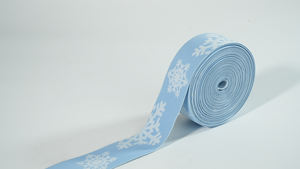 Ruban en polyester style chevrons Aoya, largeur 1 cm, bande élastique en gros, sangle en tissu avec logo lettré en relief - Product Image 3