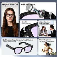 Gafas Inteligentes E06S Transfronterizas con Cámara HD de 13 Megapíxeles, Transmisión en Vivo TK, Traducción por IA, Reconocimiento de Imágenes, Captura de Fotos y Vídeos, Inalámbricas