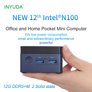 Intel N100/N200 Mini PC 8GB DDR4 256GB SSD Win10/11 Dual HDMI 4K USB3.0 Tipo-C Industrial Pequeno Computador - Product Image 5