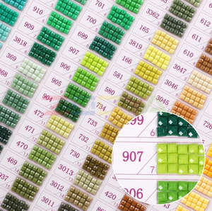 S-02 <span class=keywords><strong>DMC</strong></span> 447 Couleurs Résine Acrylique Mosaïque <span class=keywords><strong>Broderie</strong></span> Perles Carrées 2,5 mm Peinture <span class=keywords><strong>Diamant</strong></span> Perles Carrées - Product Image 5