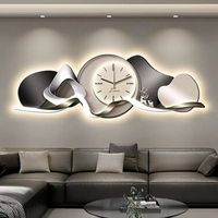 Décoration murale métallique 120x40cm pour salon, objet d'art de luxe pour la maison, décoration intérieure