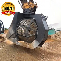 Benna Vagliatrice Screening Bucket untuk Mini excavator Rotary Screening Bucket