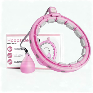 Thiết bị tập thể dục Xoay 360 độ Nhẹ có thể điều chỉnh Acrylic Phòng tập thể dục Vòng tròn vòng eo Giảm cân Tập thể dục Sử dụng màu xám - Product Image 5