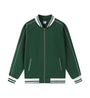 Veste de baseball à blocs de couleur avec fermeture éclair, nouvelle arrivée automne/hiver 2025, taille plus, style américain décontracté