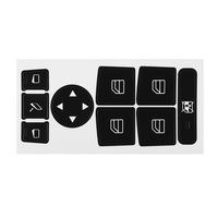 Autocollants de réparation pour boutons de climatisation, radio et volant pour Mercedes-Benz Classe C, CLS, C218, W172, W204, W212, W218, W207
