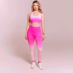 High Quality Sexy Plus Size Sports Yoga Set for Women 2-Piece Breathable Fitness Bra with <b>Leggings</b> Custom Gym Wear Print <b>Pattern</b> - Product Image 2